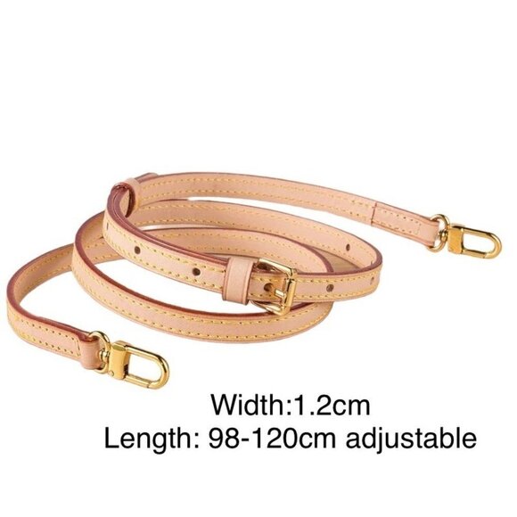 Vachetta Leather Adjustable Replacement Strap bag Crossbody 1.2cm - Picture 1 of 12